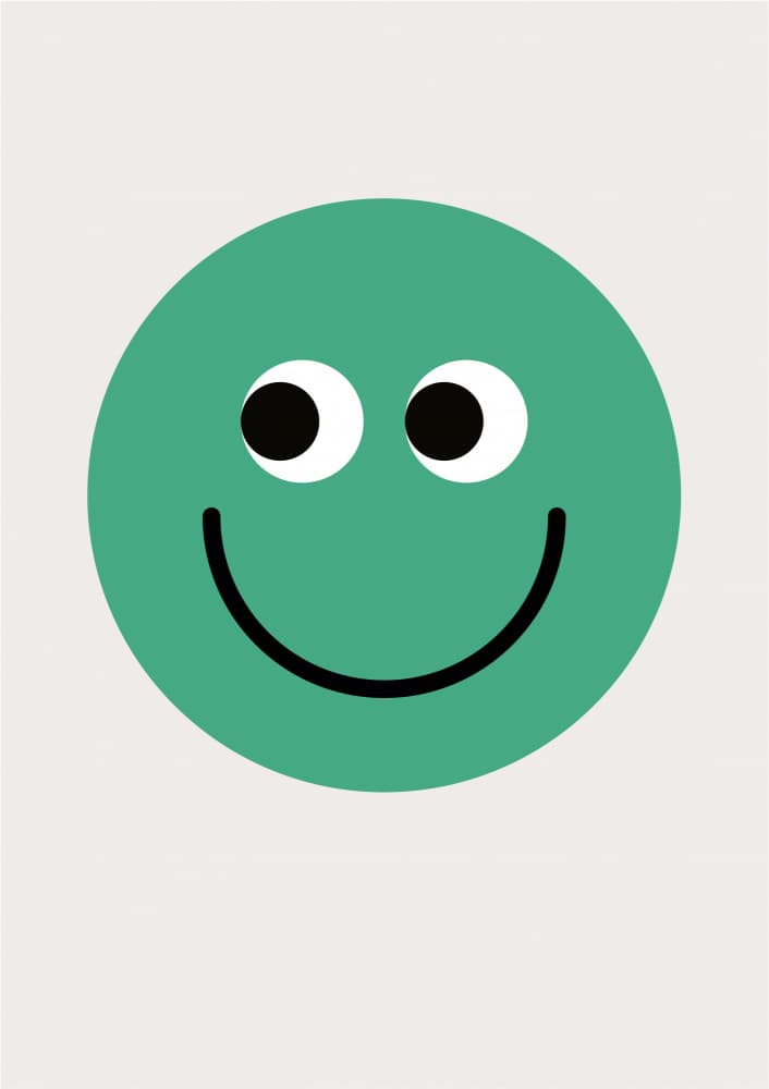 Curious Green Face by FINE FINE STUFF — canvas wall art