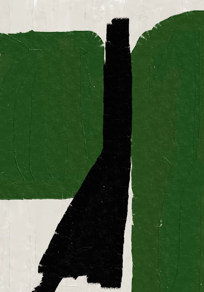 Green Divide by THE MIUUS STUDIO — canvas wall art