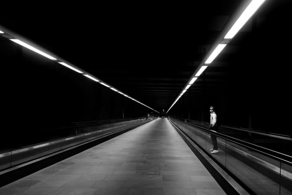 Lonely Tunnel Walk by Paulo Jorge — canvas wall art