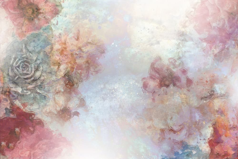 Soft Floral Abstract by Rafal Kulik — canvas wall art