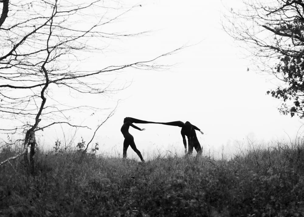 Ethereal Figures Connection by Leszek Paradowski — canvas wall art