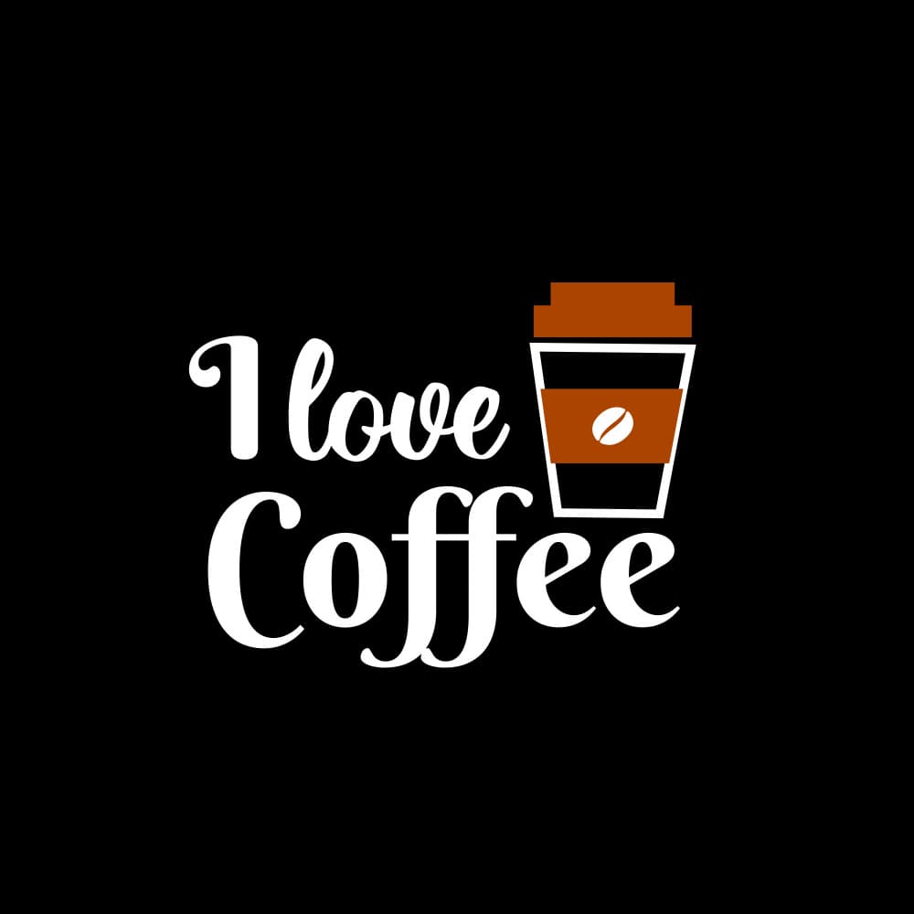 I love coffee by Happie Eagle — canvas wall art