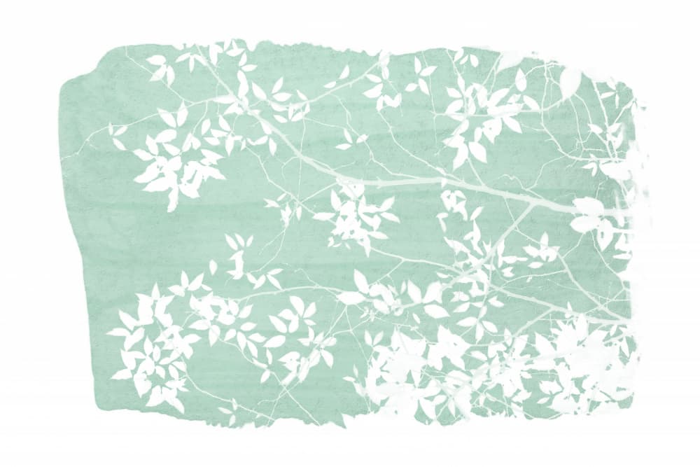 Serene Green Leaf Branches by amini54 — canvas wall art