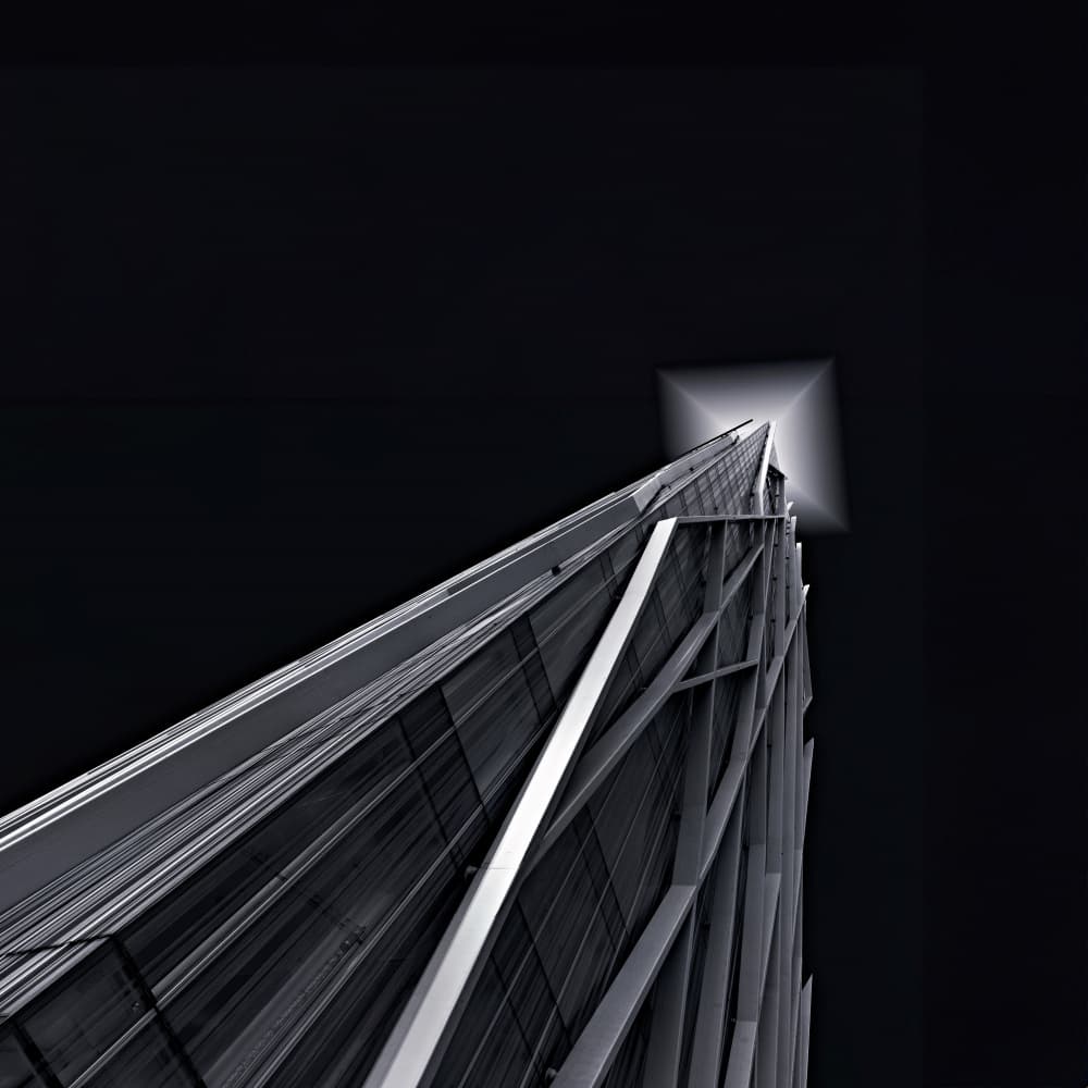 Modern Skyscraper Ascent by Roland Weber — canvas wall art