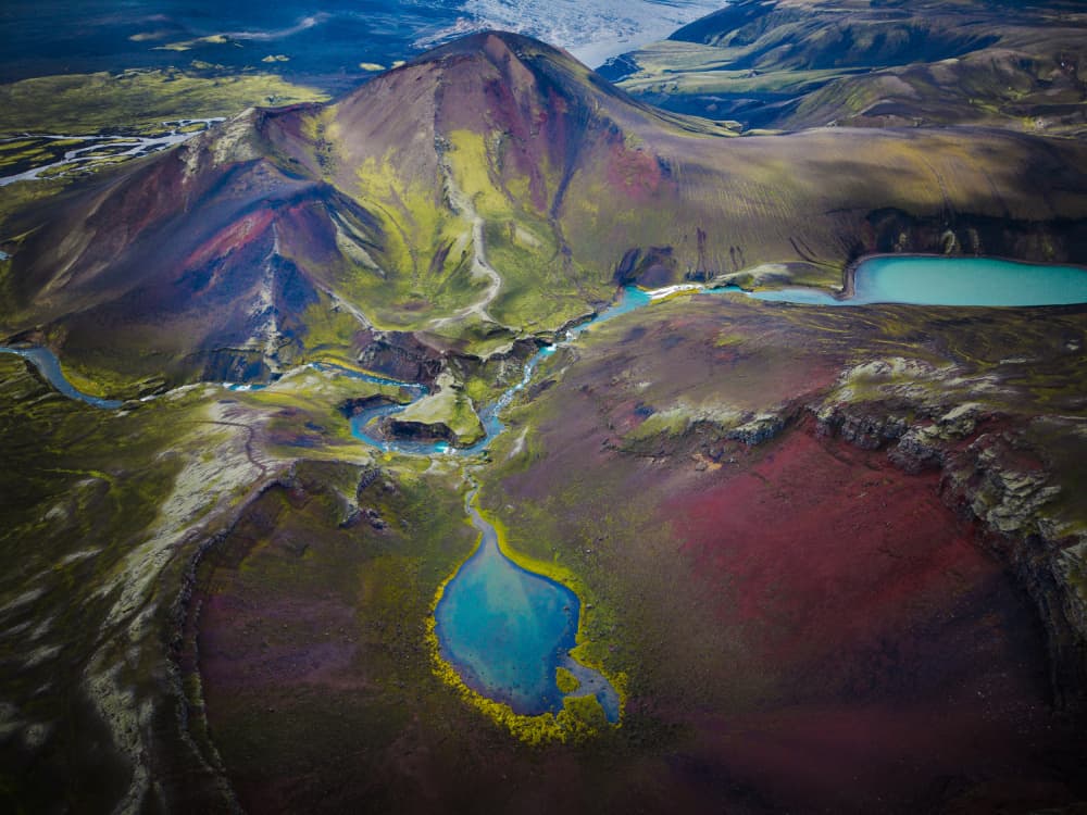 Vibrant Volcanic Panorama by Chao Feng 天馬 — canvas wall art