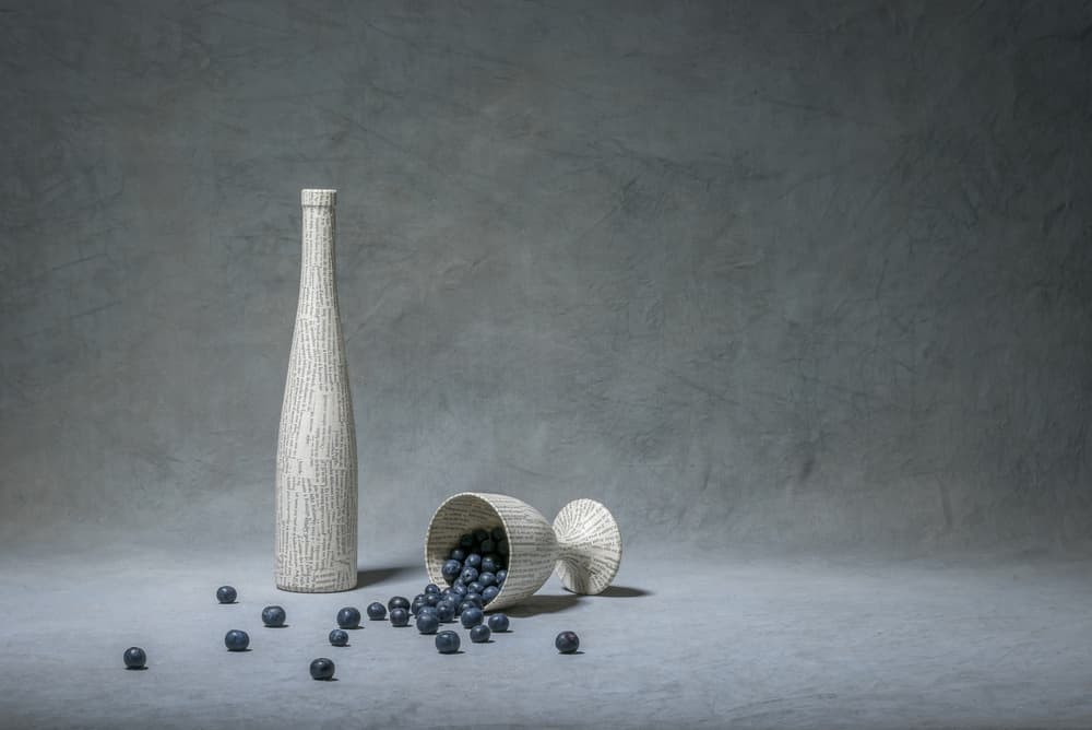 Paper Still Life Blueberries by Christophe Verot — canvas wall art