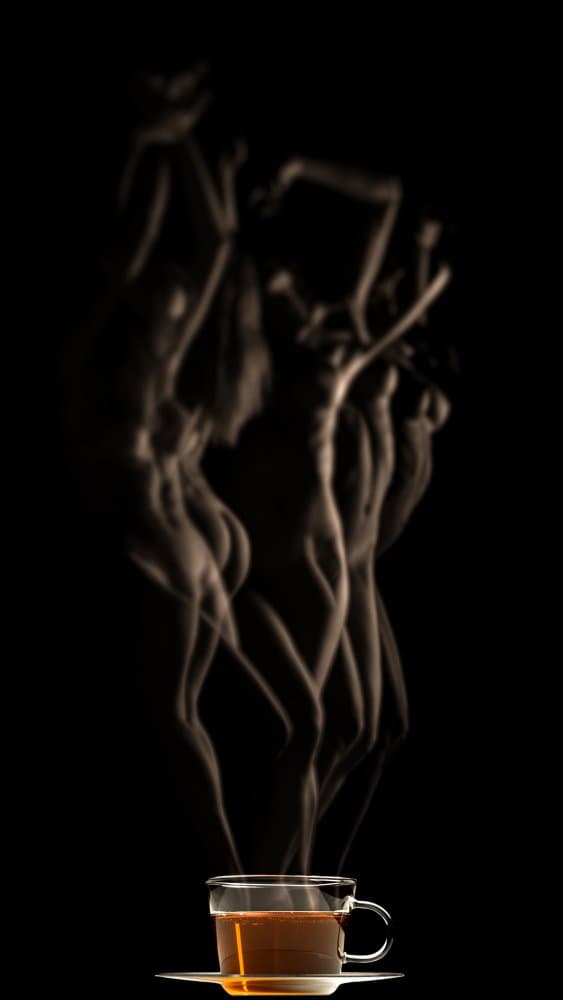Warm Tea Steam Figures by Gianluca Li Causi — canvas wall art