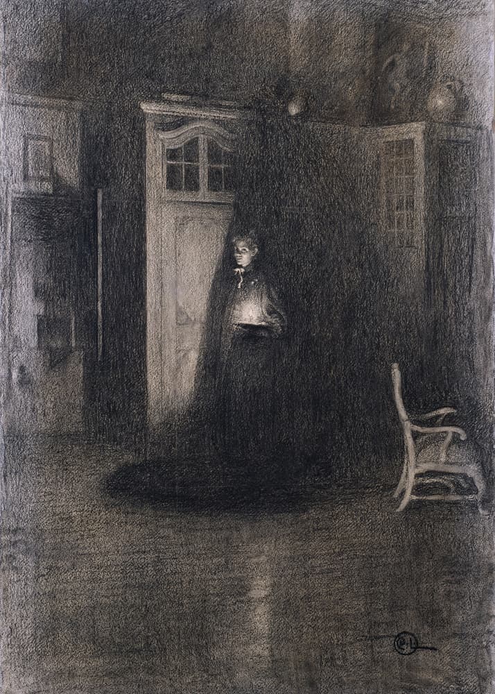 Good Night (1894) by Carl Larsson — canvas wall art