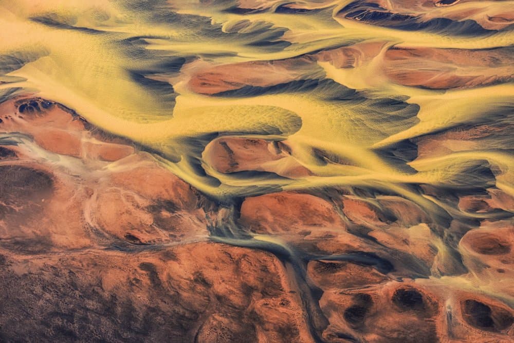 Abstract River Patterns by Haim Rosenfeld — canvas wall art