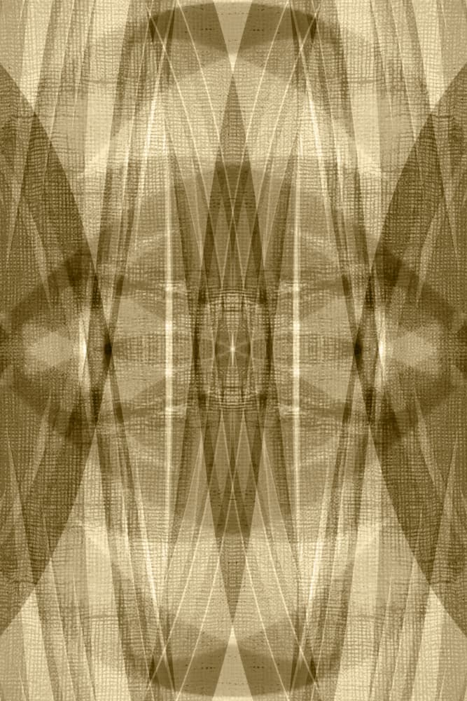 Golden Geometric Layers by Christina Sillen — canvas wall art