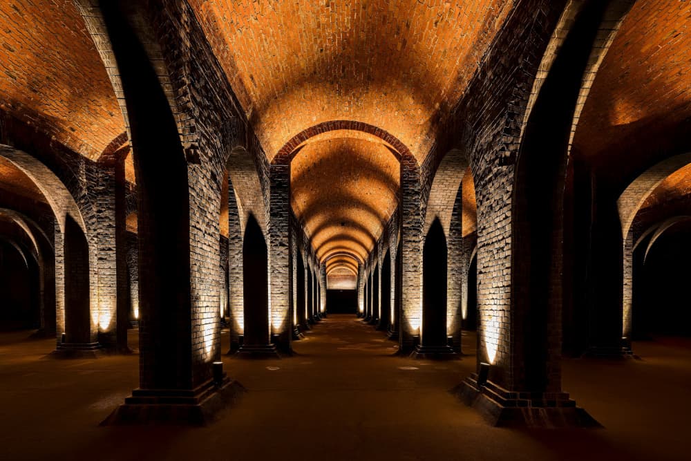Mysterious Vaulted Corridor by Milan Uhrin  AFIAP AZSF — canvas wall art