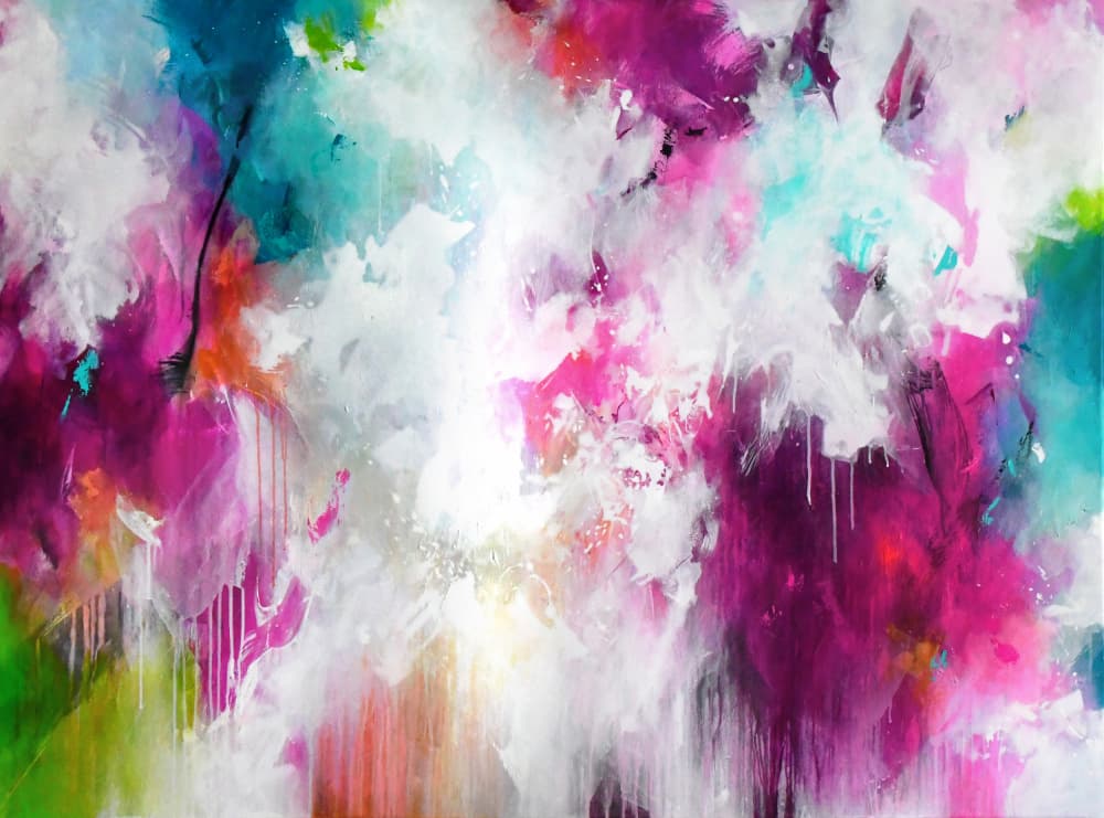 Energetic Color Burst by Kirsten Handelmann — canvas wall art