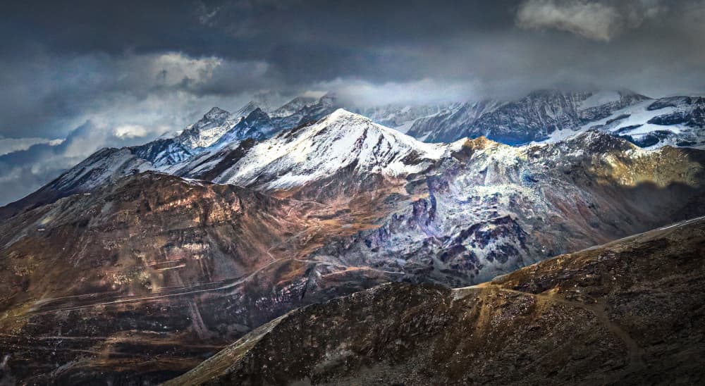 Dramatic Mountain Landscape by Kenneth-Wei Zeng — canvas wall art