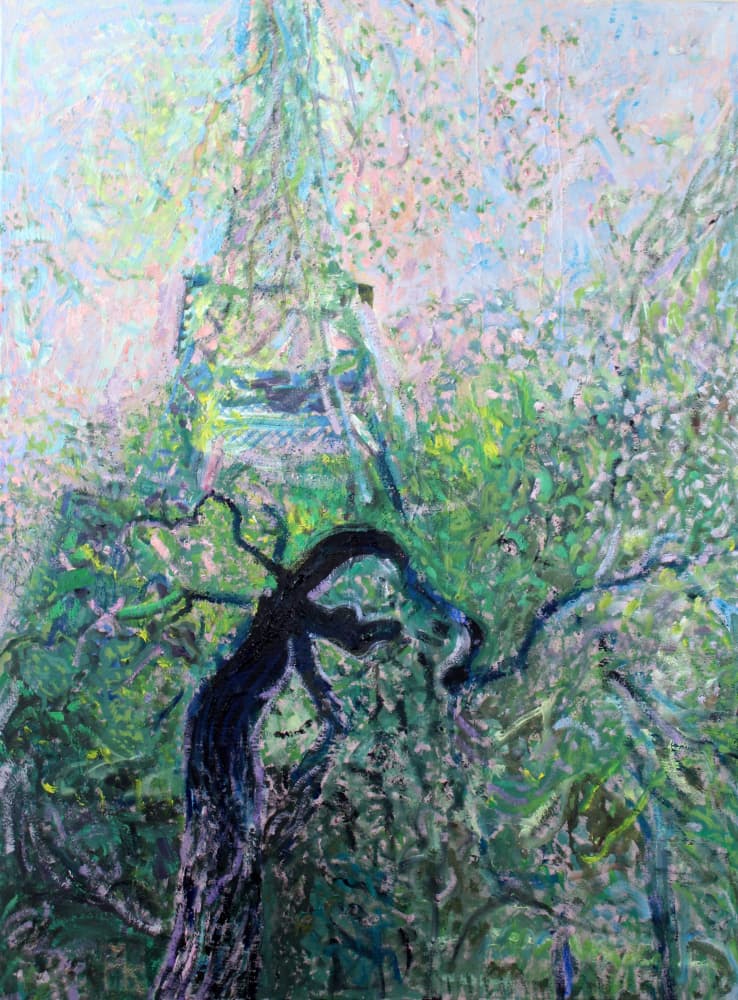 Eiffel Through the Trees by Marina Nelson — canvas wall art