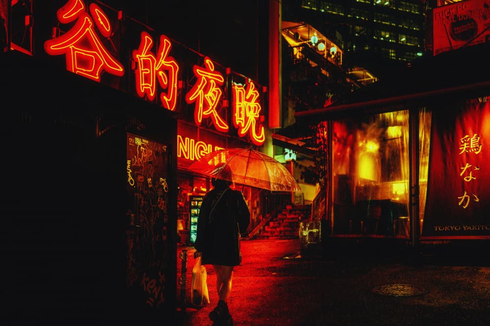 Tokyo Neon Night by Yuzo Fujii — canvas wall art