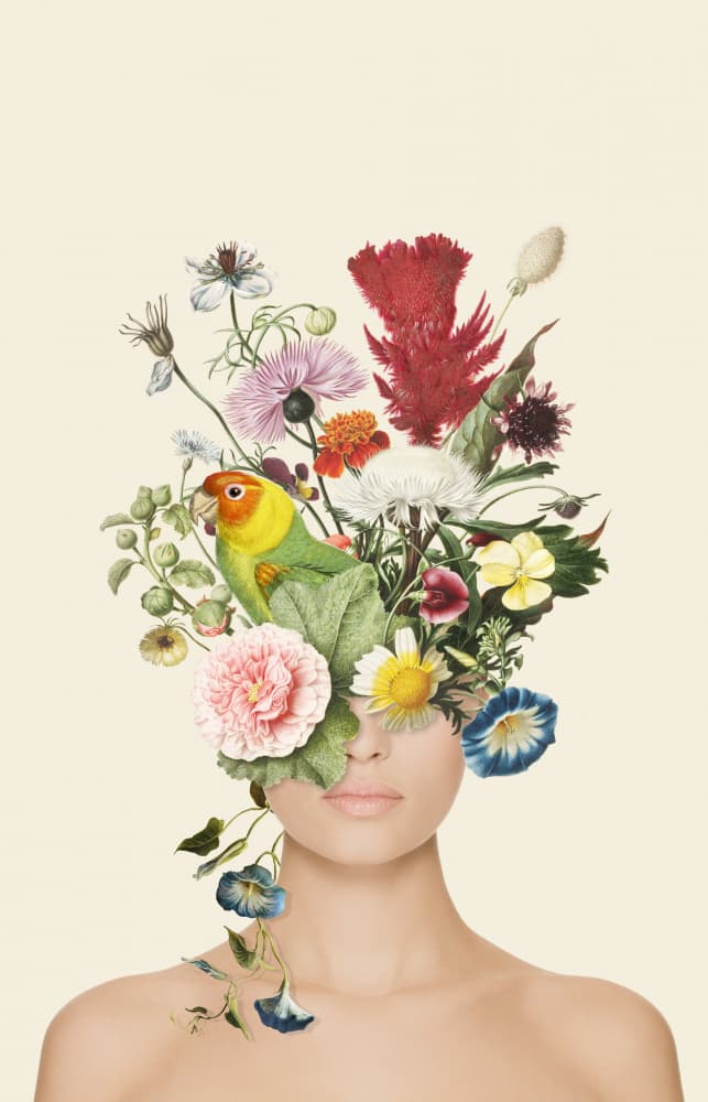 Surreal Floral Beauty by Marja van den Hurk — canvas wall art