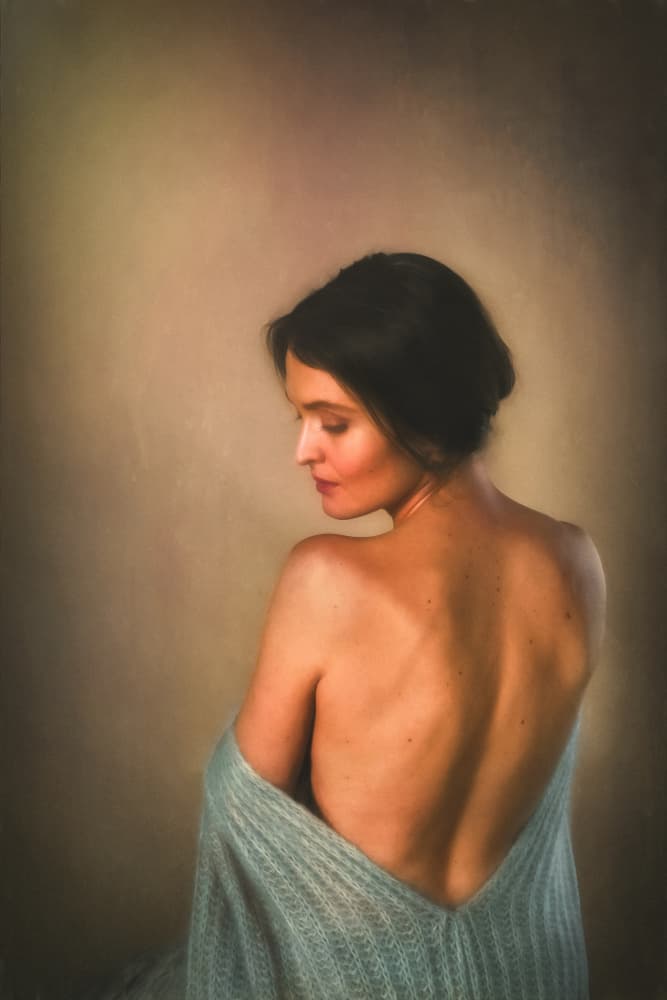 Contemplative Woman by Sebastian Prioteasa — canvas wall art
