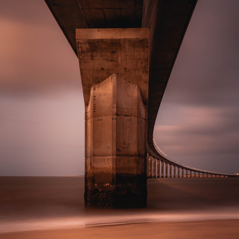 Serene Bridge Twilight by Stefan Buder — canvas wall art