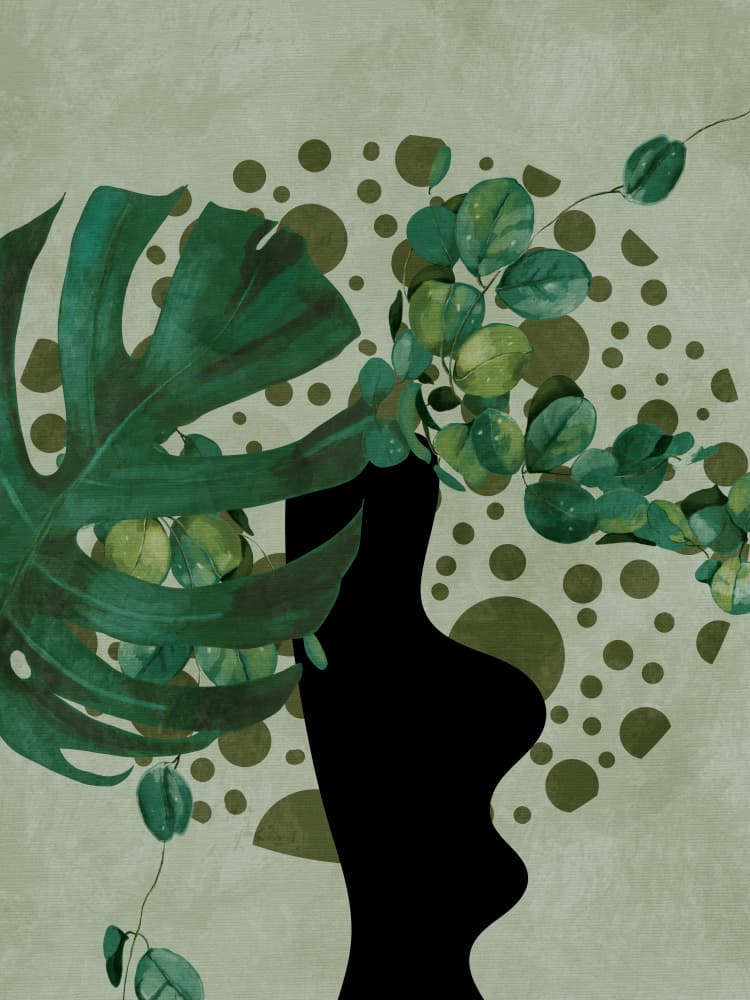 Leaves More 5 Kopie by Ana Rut Bre — canvas wall art