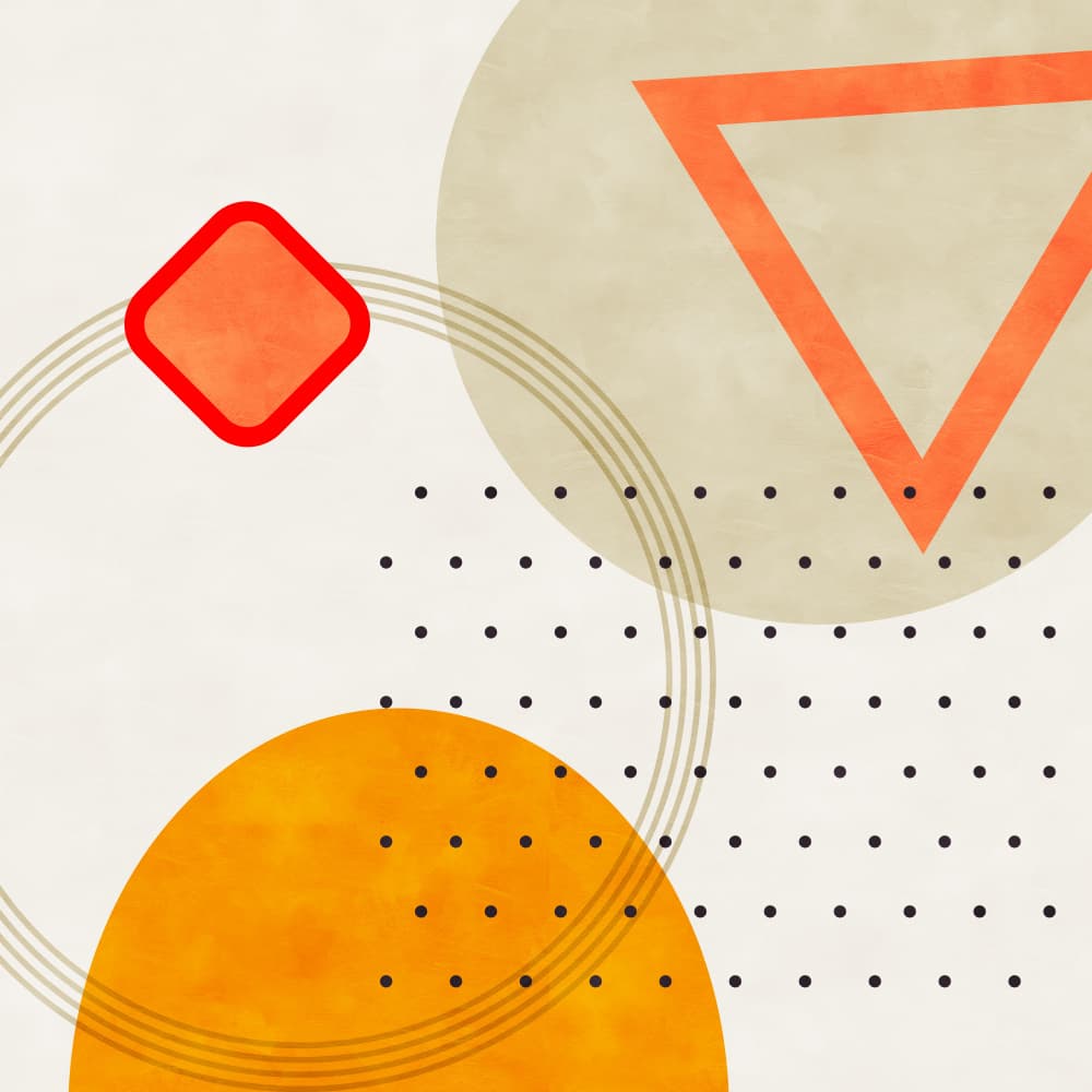 Mid Bauhaus Geometry 3 by Ana Rut Bre — canvas wall art