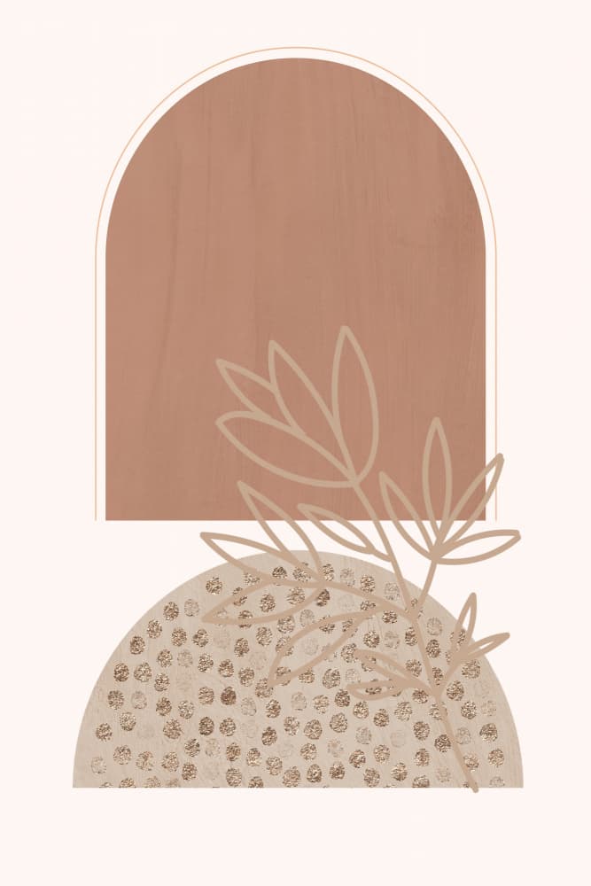 Boho Arch Botanical by Sally Ann Moss — canvas wall art
