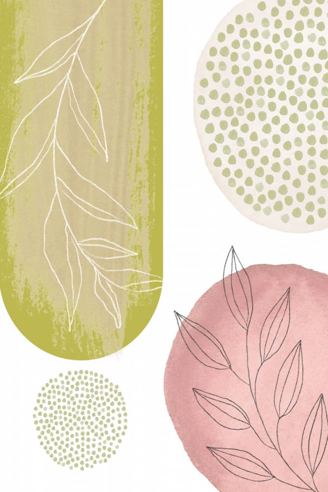 Soft Abstract Botanicals by Sally Ann Moss — canvas wall art