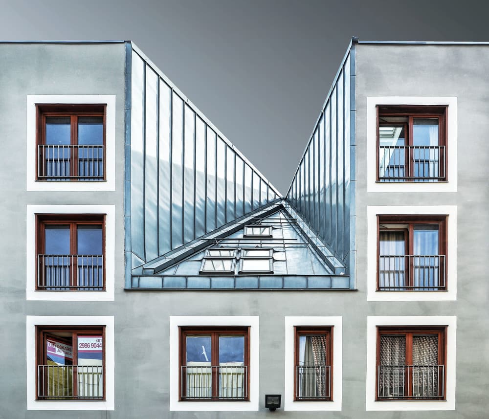 Modern Urban Geometry by Renate Reichert — canvas wall art