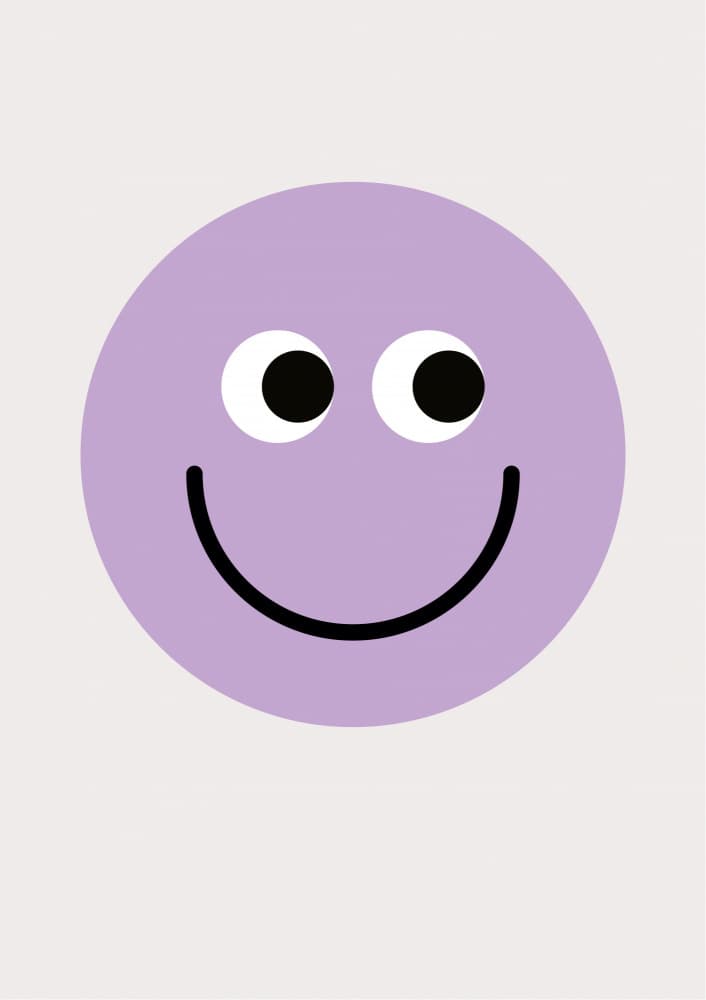 Happy Purple Smile by FINE FINE STUFF — canvas wall art