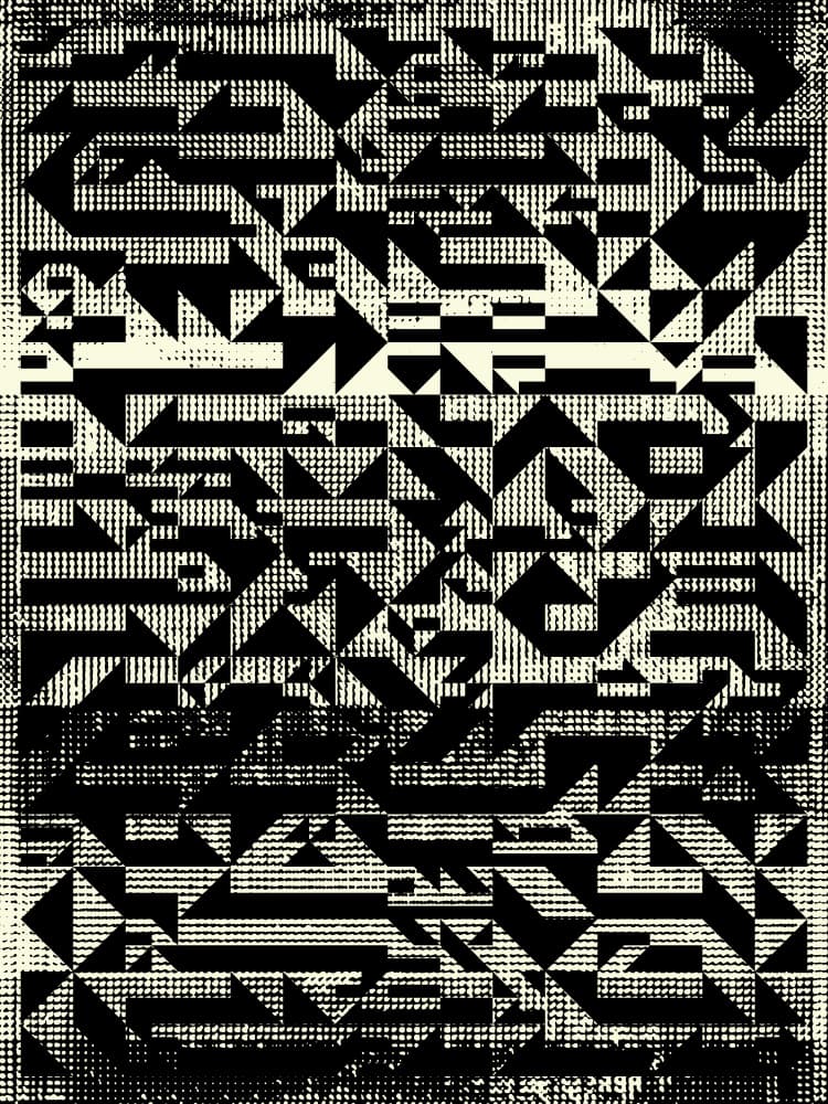 Dynamic Abstract Geometry by Petr Strnad — canvas wall art