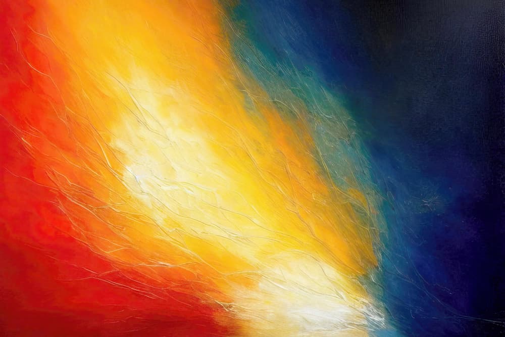 Vibrant Abstract Color Burst by Alpenglow Workshop — canvas wall art