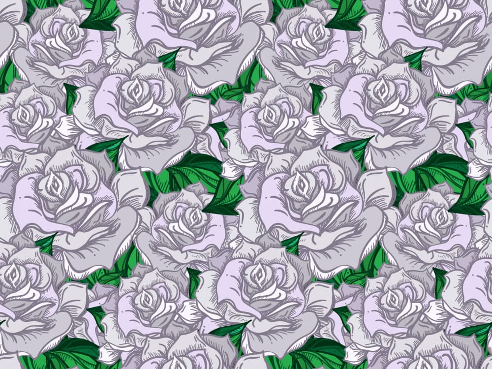 Elegant Rose Pattern by Marika Barsrsind — canvas wall art