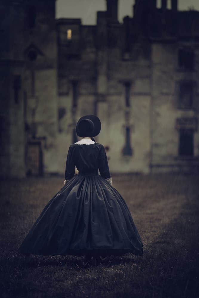 Woman In Black Gown by Magdalena Russocka — canvas wall art