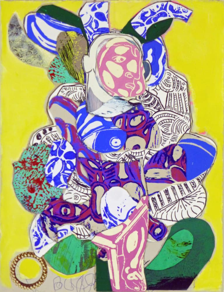 Modern Surreal Abstract Portrait by Pascal Marlin — canvas wall art