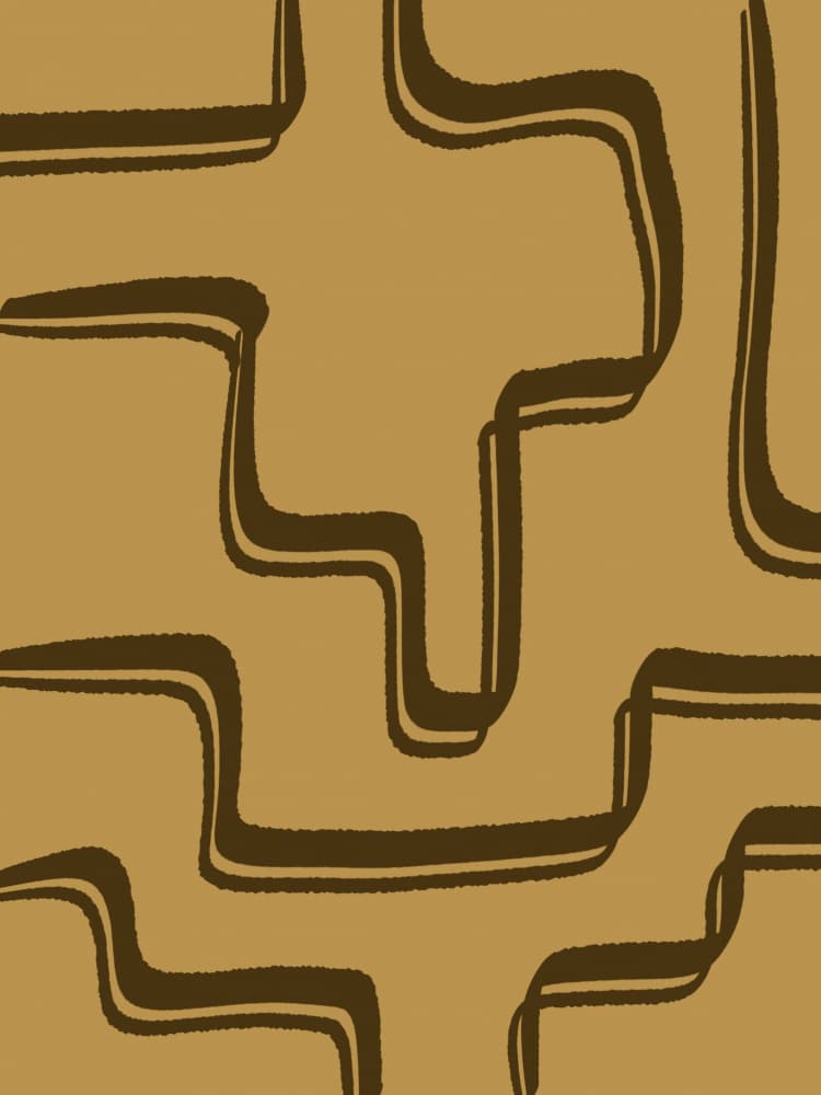 Geometric Maze Pattern by Yuli Saputra — canvas wall art