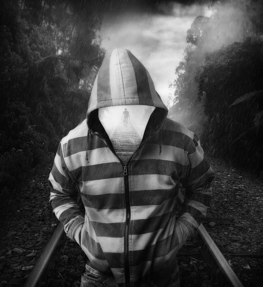 Solitary Hooded Journey by Hari Sulistiawan — canvas wall art