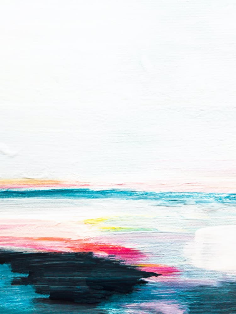 Abstract Ocean Horizon by Ejaaz Haniff — canvas wall art
