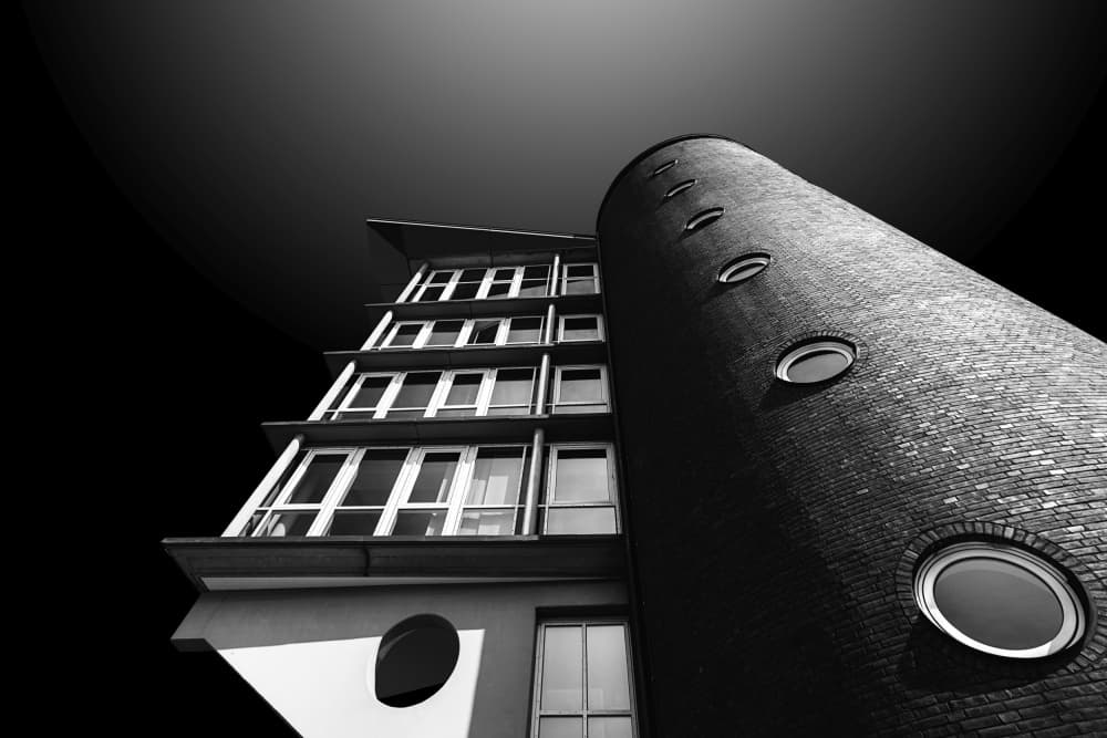 Modern Tower Perspective by Roland Weber — canvas wall art