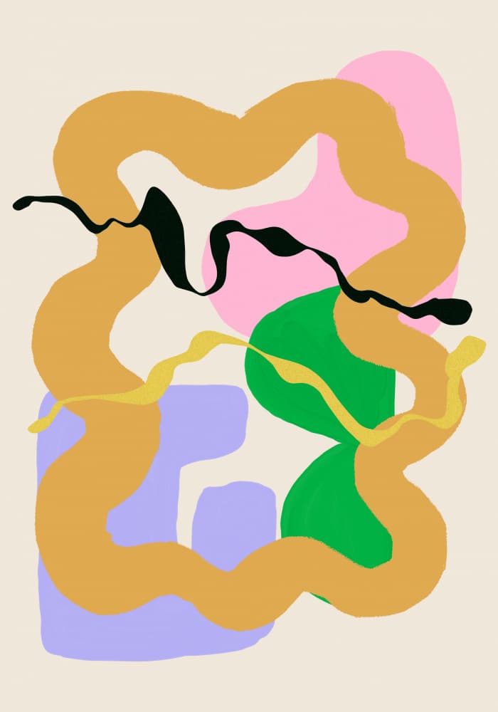 Colorful Whirl by THE MIUUS STUDIO — canvas wall art