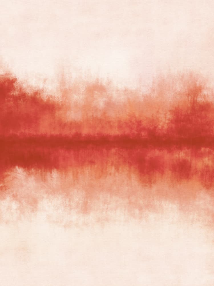 Serene Red Reflection by Dina Dankers — canvas wall art