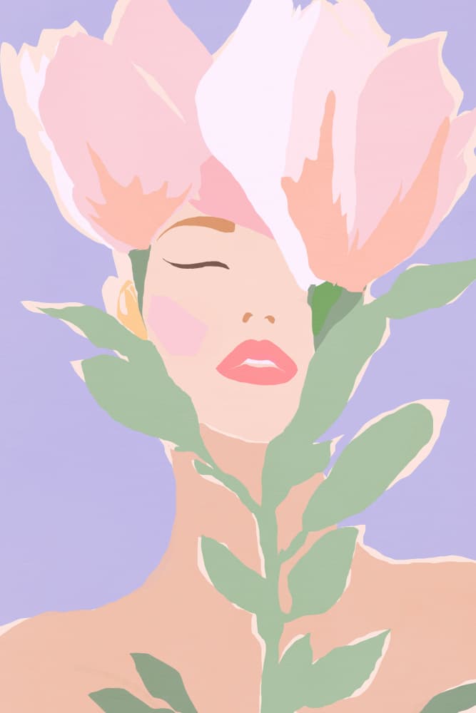 Floral dream by Treechild — canvas wall art