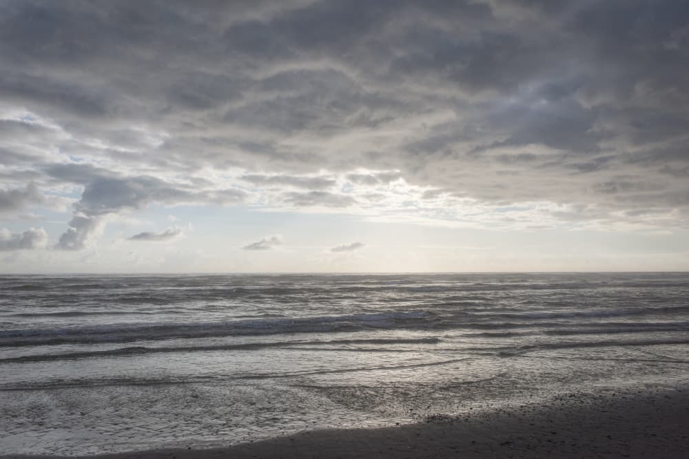 Moody Ocean Horizon by Lynann Colligan — canvas wall art