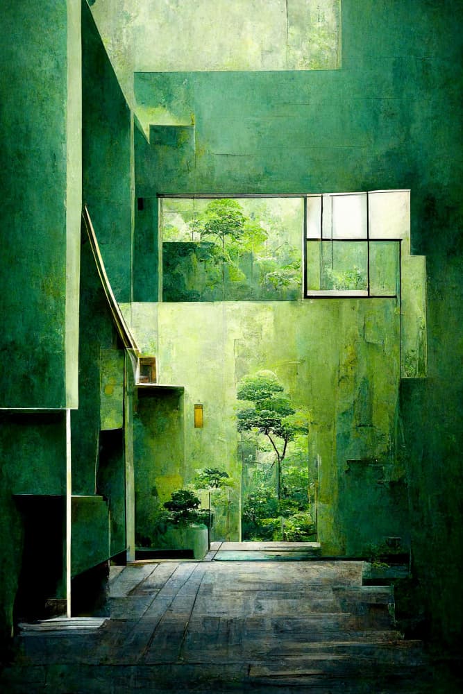 Emerald Sanctuary by Treechild — canvas wall art