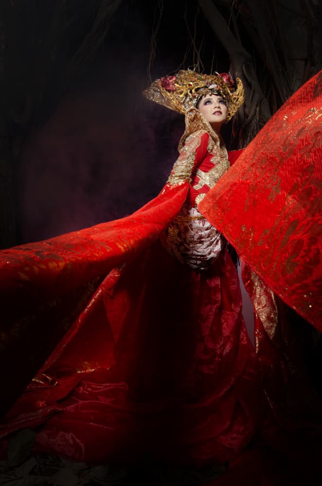 Mystical Empress in Red by Rawisyah Aditya — canvas wall art