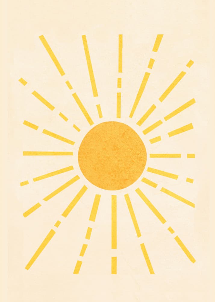 Golden Sunburst by Flow Line — canvas wall art