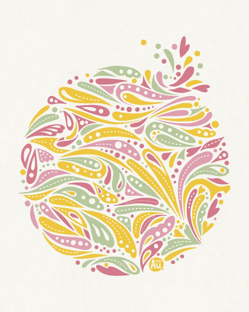 Pastel Swirl Bloom by Aia Ueno — canvas wall art