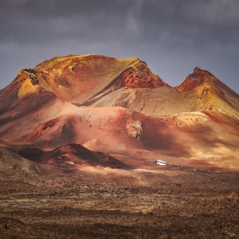 Dramatic Volcanic Landscape by Manuel Ponce Luque — canvas wall art