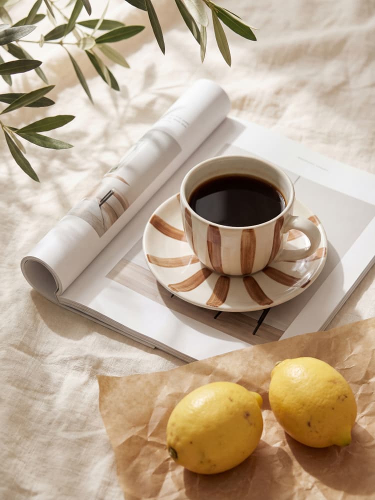 Morning Coffee and Lemons by Andreas Magnusson — canvas wall art