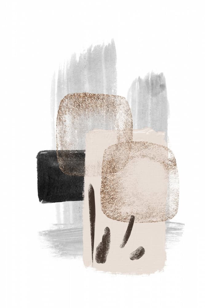 Neutral Abstract Forms by Sally Ann Moss — canvas wall art