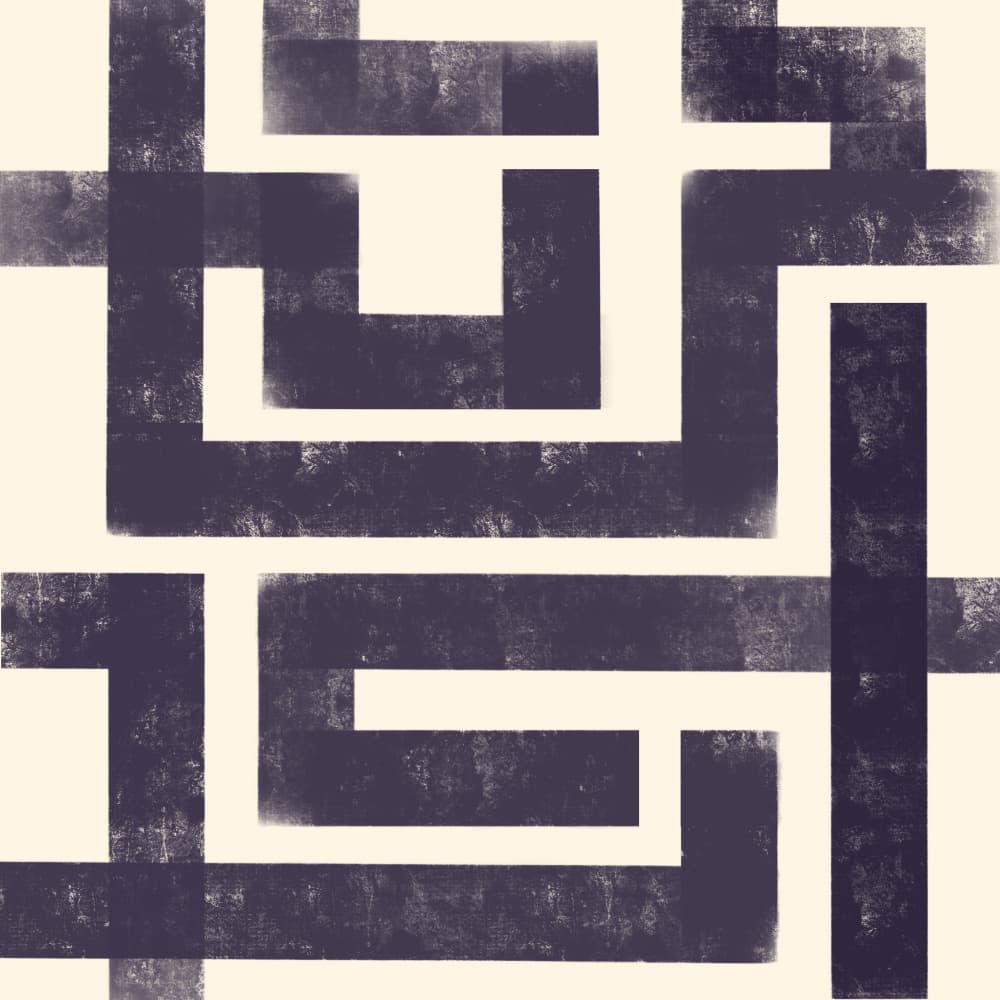 Black Maze by Kristian Gallagher — canvas wall art