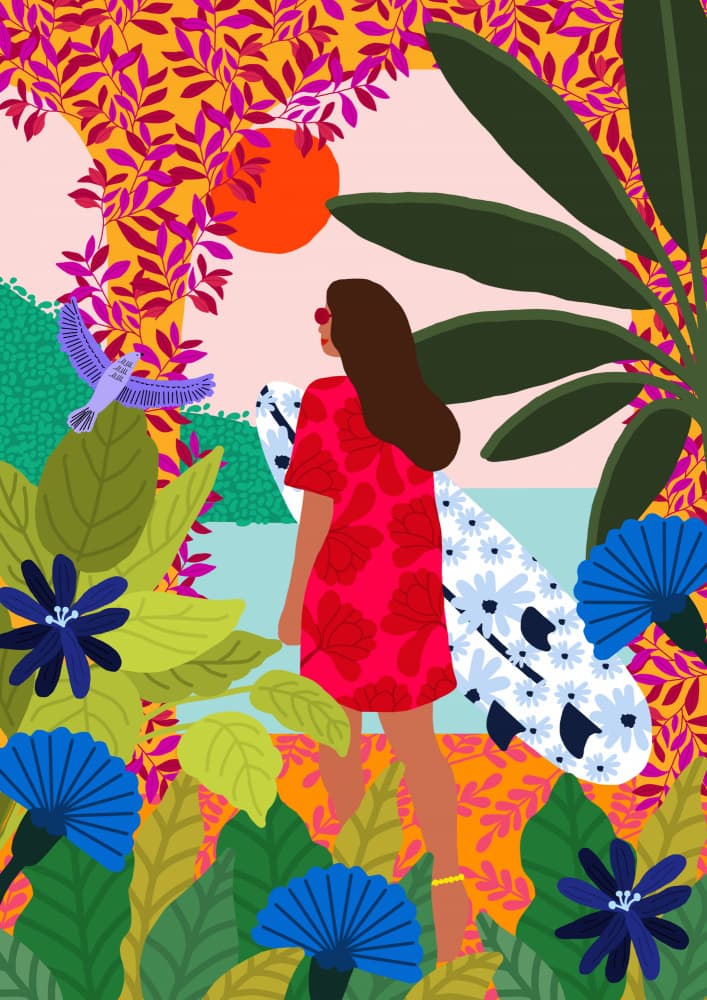 Going Surfing by Rafaela Mascaro — canvas wall art